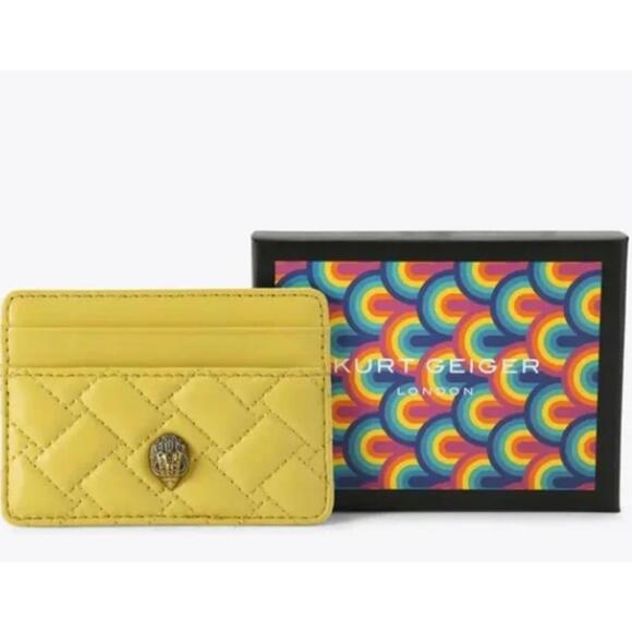Kurt Geiger Handbags - Kurt Geiger Kensington Card Holder in Bright Yellow